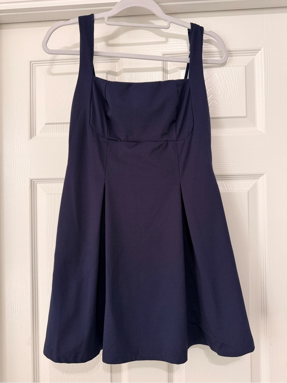 Classic Navy Square Neck Skater Mini Dress size medium